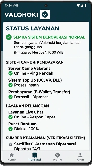 Halaman Resmi Valohoki untuk Pengguna Android